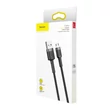 Kép 6/6 - Baseus Cafule 2.4A USB-Micro USB kábel 1m (szürke-fekete)