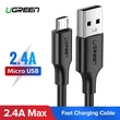 Kép 2/7 - USB-Mikro USB kábel UGREEN QC 3.0 2.4A 1.5m (fehér)