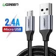 Kép 2/7 - USB-Mikro USB-kábel UGREEN QC 3.0 2,4A 1m (fekete)