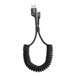 Kép 1/7 - Baseus Spring USB-USB-C rugós kábel 1m 2A (fekete)