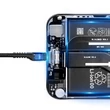 Kép 6/7 - Baseus Spring USB-USB-C rugós kábel 1m 2A (fekete)