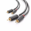 Kép 1/2 - Kábel 2x RCA (Cinch) - 2x RCA (Cinch) UGREEN AV104 2m (fekete)