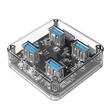 Kép 1/5 - Orico hub adapter 4 az 1-ben 4x USB 3.0