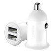Kép 2/6 - Baseus Grain Pro 2x USB 4.8A autós töltő (fehér)