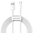 Kép 1/11 - Baseus Simple Wisdom Micro USB kábel USB-hez, 2.1A, 1.5m (fehér) 2db.
