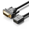 Kép 2/3 - UGREEN 20118 DVI-HDMI adapter 15 cm (fekete)