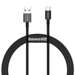 Kép 1/11 - USB-USB-C Baseus Superior sorozatú kábel, 66 W, 1 m (fekete)