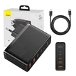 Kép 1/7 - Baseus GaN2 Pro fali töltő, 2x USB + 2x USB-C, 100W, EU (fekete)