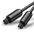 Kép 1/3 - UGREEN AV122 Toslink audio optikai kábel, fonott alumínium, 1 m (fekete)