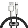 Kép 1/9 - Baseus Cafule USB-USB-C kábel, 66 W, 1 m (fekete)