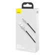 Kép 5/6 - USB-kábel a Lightning Baseus Cafule-hez, 2,4A, 0,25 m (fekete)