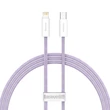 Kép 1/7 - USB-C kábel a Lightning Baseus Dynamic sorozathoz, 20 W, 1 m (lila)