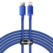 Kép 1/5 - Baseus Crystal Shine USB-C kábel a Lightninghez, 20W, PD, 2m (kék)