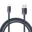 Kép 1/5 - USB-kábel a Lightning Baseus Crystal Shine, 2,4A, 2m (fekete)