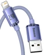 Kép 2/5 - USB-kábel a Lightning Baseus Crystal Shine