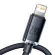 Kép 2/5 - USB-kábel a Lightning Baseus Crystal