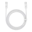 Kép 1/8 - Baseus USB-C-USB-C kábel, 100 W, 1 m (fehér)