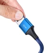Kép 2/8 - Baseus Rapid Series 3-in-1 cable USB-C For M+L+T  1.2m Blue
