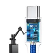 Kép 4/8 - Baseus Rapid Series 3-in-1 cable USB-C For M+L+T  1.2m Blue