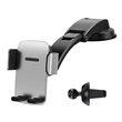 Kép 1/7 - Baseus Easy Control Clamp autós tartó rácshoz / műszerfalhoz (ezüst)