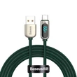 Kép 1/6 - Baseus kijelzőkábel USB Type-C-hez, 66W, 1m (zöld)