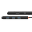 Kép 3/7 - 5in1 Baseus Lite sorozat USB-C 3x USB 3.0 + USB-C + HDMI hub (fekete)