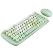 Kép 2/5 - Vezeték nélküli billentyűzet + egér készlet MOFII Candy 2.4G (zöld)