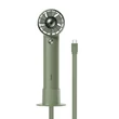 Kép 1/6 - Baseus Flyer Turbine hordozható kézi ventilátor + USB-C kábel (zöld)