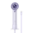 Kép 1/6 - Baseus Flyer Turbine hordozható kézi ventilátor + USB-C kábel (lila)