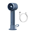 Kép 5/5 - Baseus Flyer Turbine hordozható kézi ventilátor + Lightning kábel (kék)