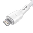 Kép 1/2 - USB és Lightning kábel Vipfan Racing X05, 3A, 1m (fehér)