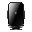 Kép 1/6 - Baseus Halo car holder with 15W inductive charger (black)