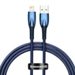Kép 1/6 - Baseus Glimmer USB - Lightning töltőkábel, 2.4A, 1m (kék)