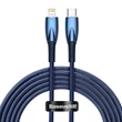 Kép 1/5 - Baseus Glimmer USB-C - Lightning töltőkábel, 20W, 2m (kék)
