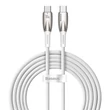 Kép 1/5 - Baseus Glimmer USB-C - USB-C töltőkábel, 100W, 2m (fehér)