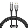 Kép 1/6 - Baseus Glimmer USB - USB-C töltőkábel, 100W, 1m (fekete)