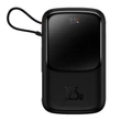 Kép 1/6 - Powerbank Baseus Qpow PRO with cable, 10000mAh, 22.5W (Black)