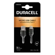Kép 2/2 - Cable USB to Micro USB Duracell 2m (black)