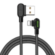 Kép 1/2 - USB to Lightning cable, Mcdodo CA-4679, angled, 3m (black)