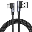 Kép 1/4 - USB-C to USB-A 2.0 Angled Cable UGREEN US176, 3A, 3m (Black)