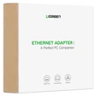 Kép 3/3 - External Gigabit Ethernet adapter USB-C male UGREEN (black)