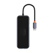 Kép 1/9 - Baseus 8 az 1-ben Hub USB-C - HDMI + 2xUSB + PD + SD/TF + RJ45 (sötétszürke)
