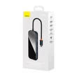 Kép 8/9 - Baseus 8 az 1-ben Hub USB-C - HDMI + 2xUSB + PD + SD/TF + RJ45 (sötétszürke)