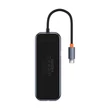 Kép 2/10 - Baseus 4 az 1-ben HUB adapter USB-C - 4xUSB 3.0 (sötétszürke)