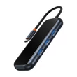 Kép 4/10 - Baseus 4 az 1-ben HUB adapter USB-C - 4xUSB 3.0 (sötétszürke)