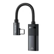 Kép 1/4 - USB-C to AUX mini jack 3.5mm + USB-C adapter, Mcdodo CA-1880 (black)