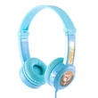Kép 1/3 - Wired headphones for kids Buddyphones Travel (Blue)