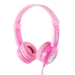 Kép 1/3 - Wired headphones for kids Buddyphones Travel (Pink)
