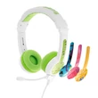 Kép 1/3 - Wired headphones for kids BuddyPhones School+ (green)