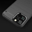 Kép 2/9 - Carbon Case flexible cover for iPhone 11 Pro Max black